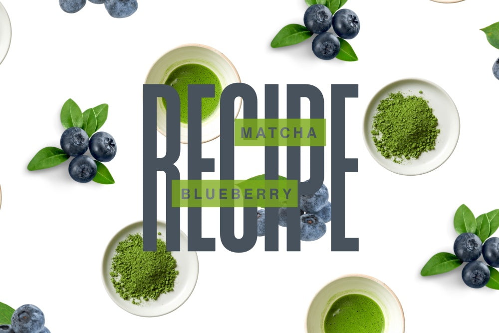 Blueberry Matcha Latte